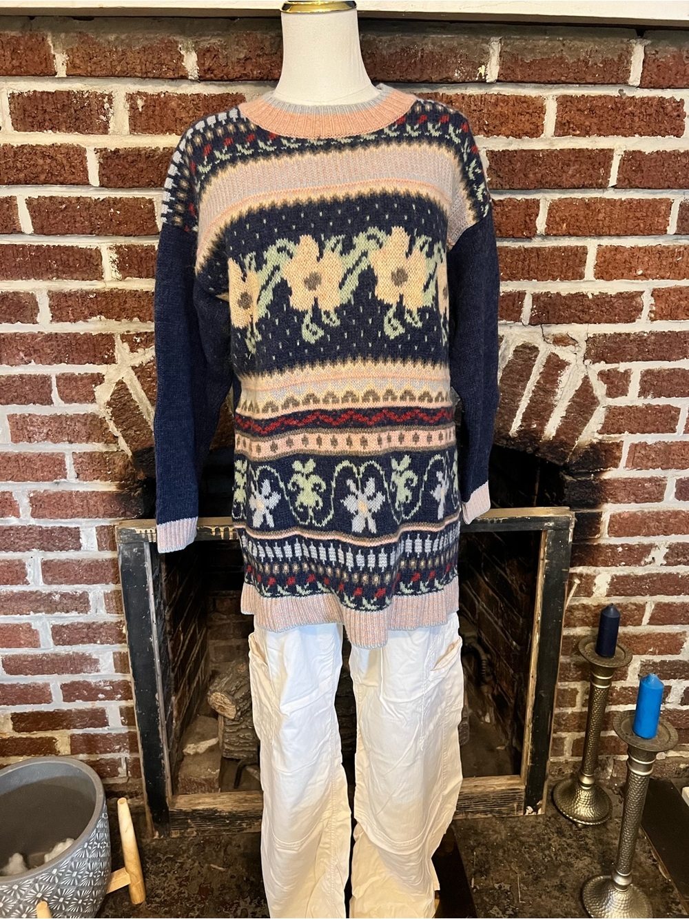 VINTAGE united colors of benetton Fair Isle Sweater